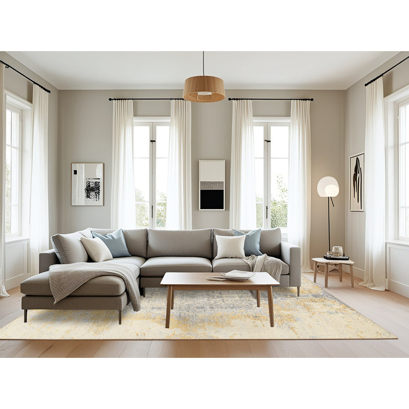 Tapis beige Nuneaton, Rectangle 8 pi x 10 pi