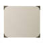 Table d'appoint avec coins en métal, blanc-969671784