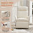 Electric Convertible Sleeper Sofa Bed with High-Quality Linen, Ergonomic Backrest & Side Pocket, Space-Saving, Beige-1559134883