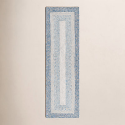 Washable Hand-Woven Chevron Rug