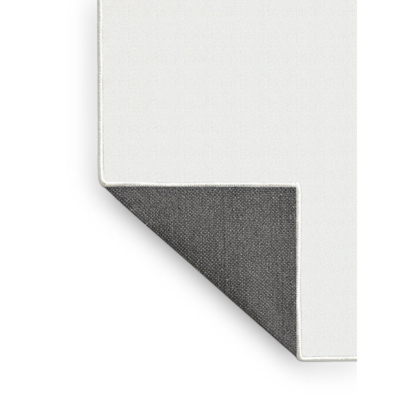 Tapis de zone blanche contemporaine, Rectangle 4 pi x 6 pi