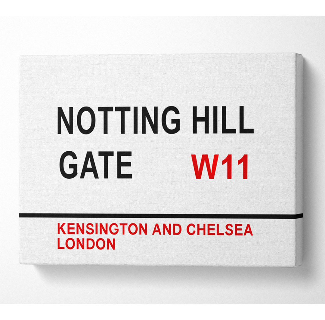 Notting Hill Gate Signs - Kunstdrucke auf Leinwand