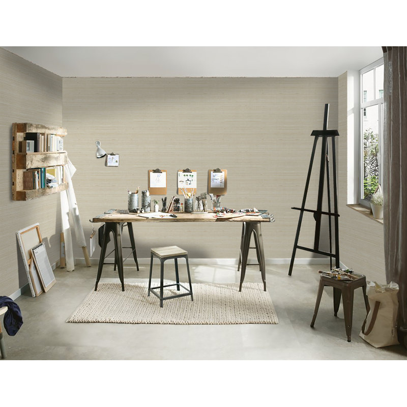Rouleau de papier peint à peindre L 24 pi x l 36 po Marr, Gris