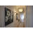 9-Light Jade Stone Chandelier Satin Brass Modern Ceiling Chandelier