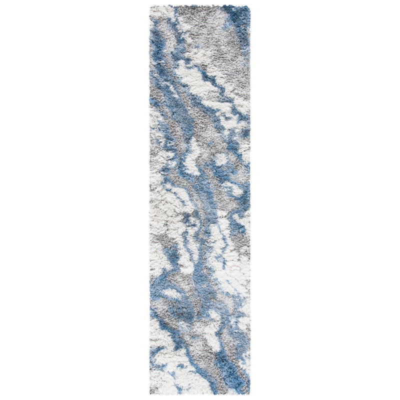 Tristan Horizon Shag 800 Performance Abstract Rug, Runner 2' x 21'