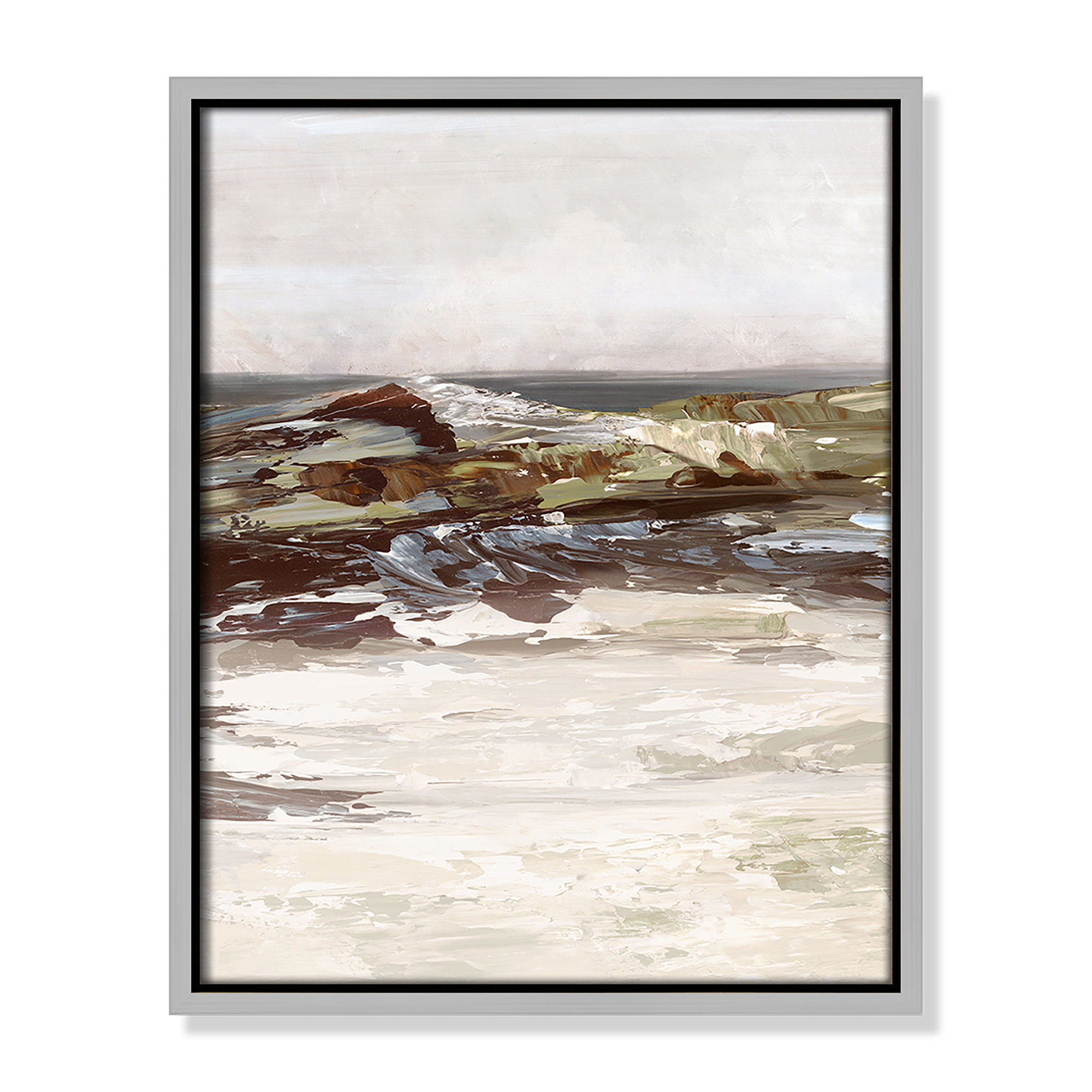 Stoney Peak Print by , Silver, 15.5" H x 12.5" W