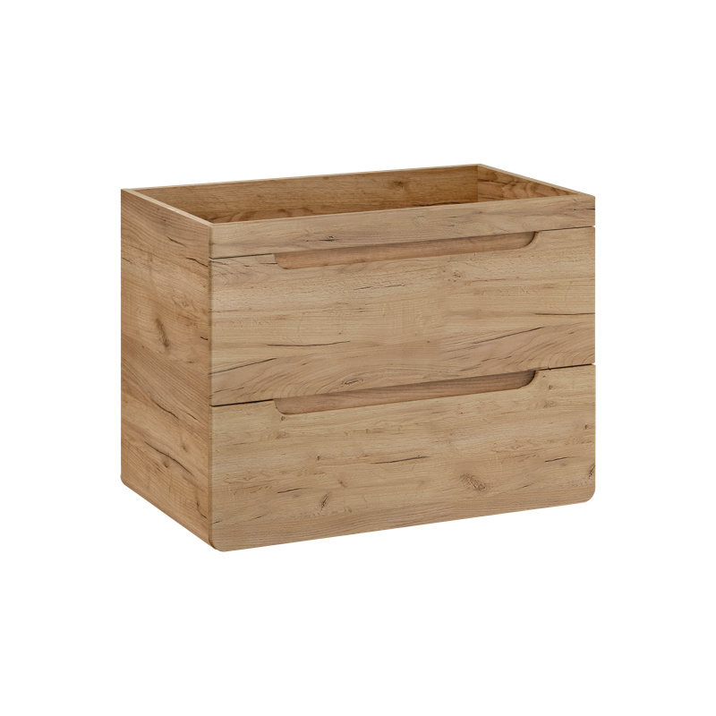 Bulwell 80cm Single Bathroom Vanity Base Only in Brown