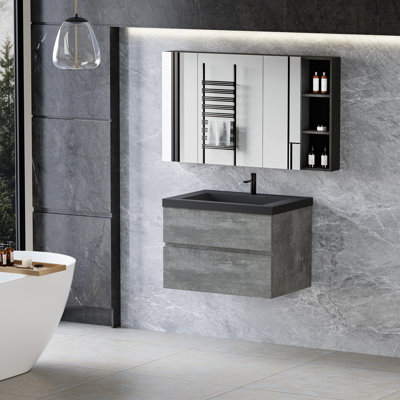 Meuble-lavabo flottant avec lavabo Grayson