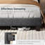 Upholstered Bed Frame with Channel Tufted Headboard-77082534-77082585