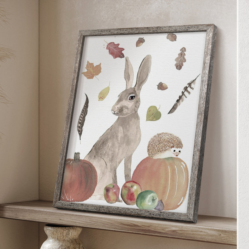 CuteAutumnForestII Framed Print - Solid Wood