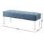Banc rembourré en velours capitonné Valley-1675713550