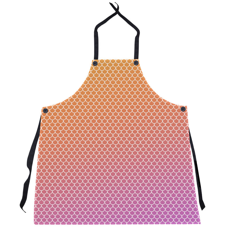 Tablier échelle sirène, Orange / mauve