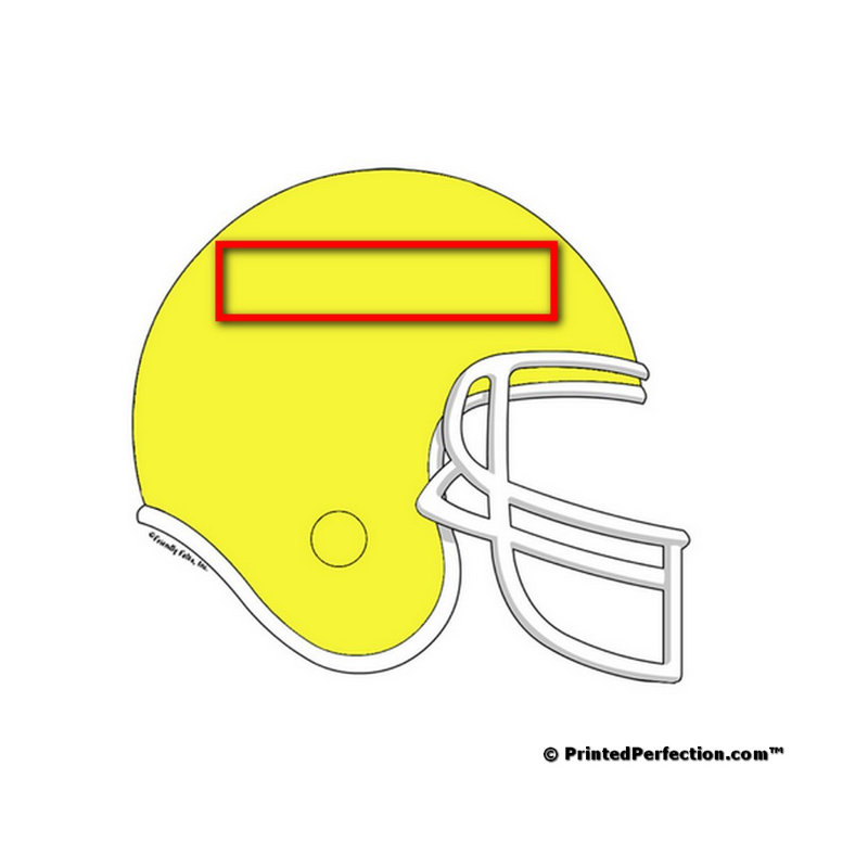 Casque de football personnalisé - Porte-clés à filer jaune, Oui