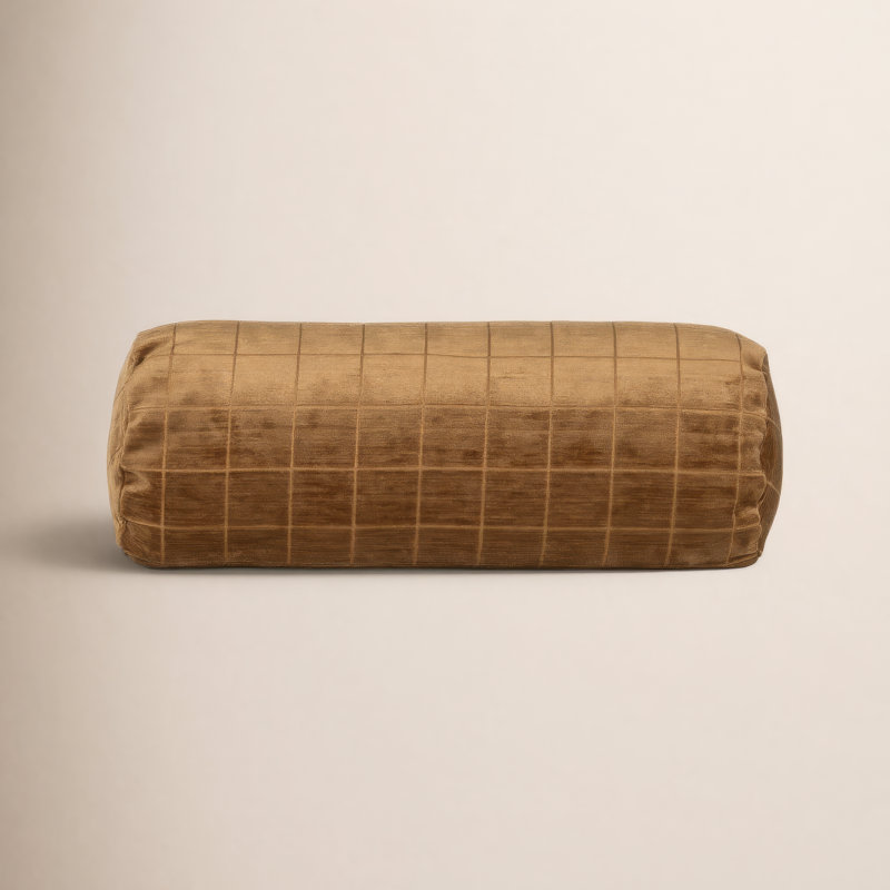 Coussin Otterville, Géométrique or, Traversin H 8 po x l 39 po