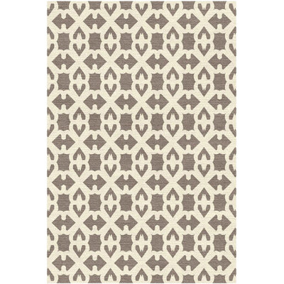 Byzantine Wool Geometric Area Rug in Beige/Brown