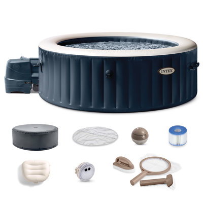 Intex 110 Volt 6 Person 170 - Jet Vinyl Round Inflatable Hot Tub