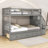 Gorizia Twin Over Twin Bunk Bed with Built-In Stairs-1801223508