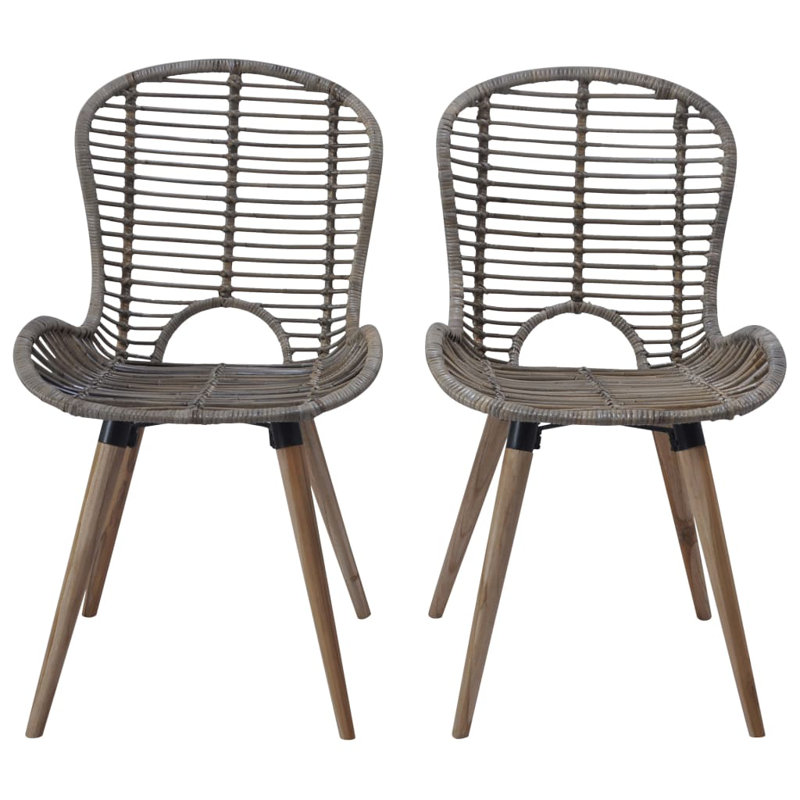 Outdoor Patio Dining Side Chair, Grey
