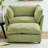Upholstered Accent Chair With Ottoman-60752653