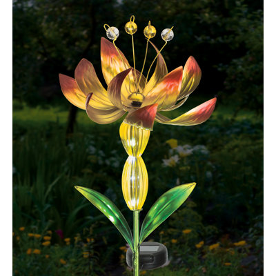 Flower Spinner Solar Stake