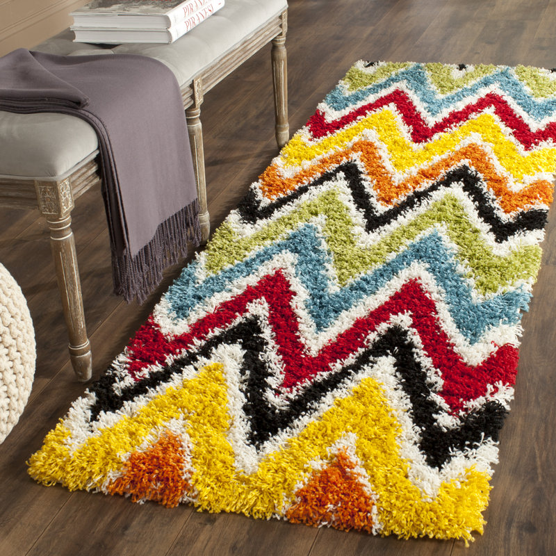 Advait Performance Chevron Rug, Runner 2'3" x 7'