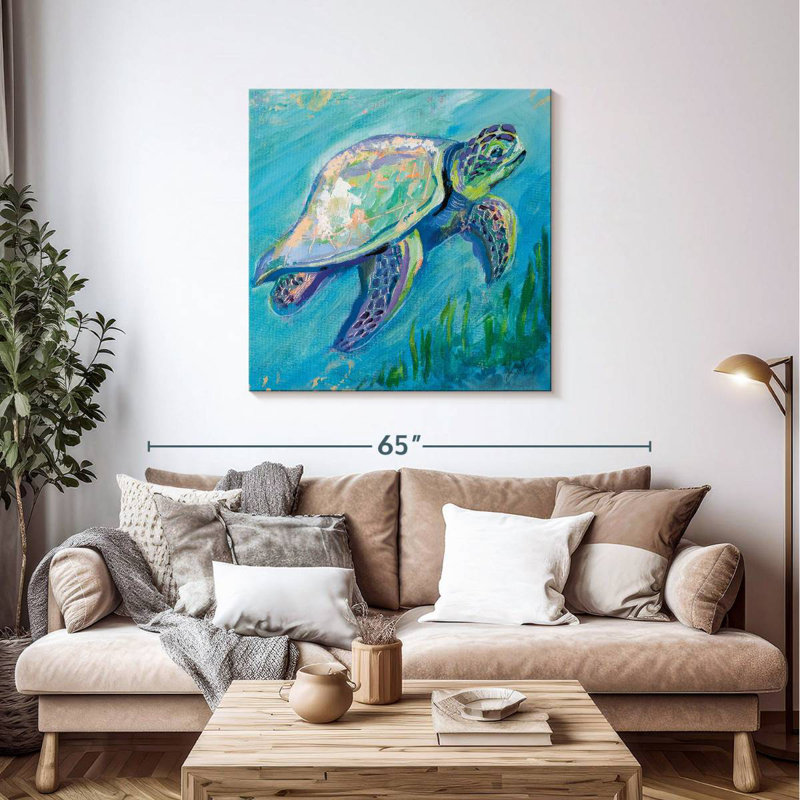 Tortue de mer lumière de bain, H 39 po x l 39 po