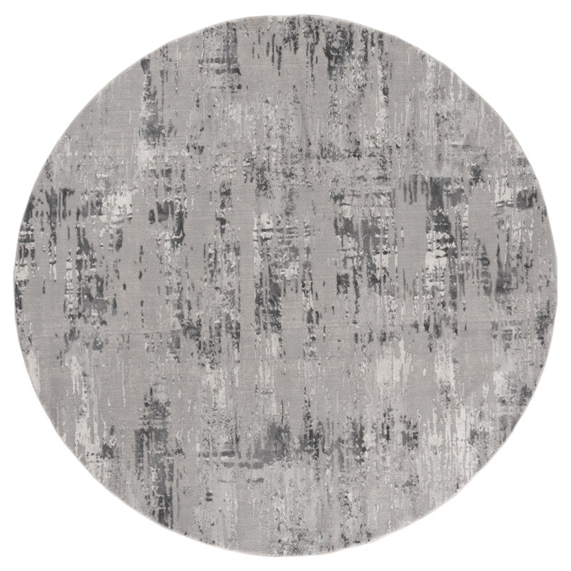 Emmeline Abstract Indoor Rug, Round 7'10"
