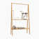 Bamboo Ladder Towel Rack with Storage Shelf