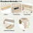 Platform Bed With Storage Shelves, Drawers, Charging Station, Desk And Upholstered Headboard-1515042302-1515042301