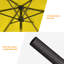 Parasol de marché extérieur Kahoka 7,5 pi avec inclinaison par bouton-poussoir, parasol de table toutes saisons pour terrasse, jardin et cour-335425898