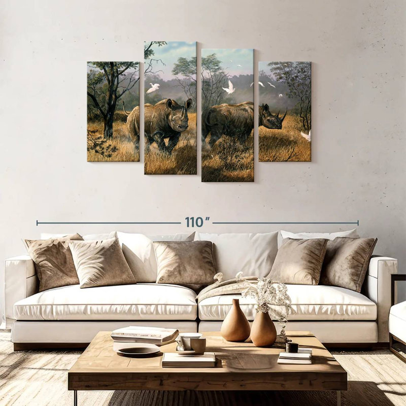 Brampt Rhino Wilderness, 48" H x 75" W