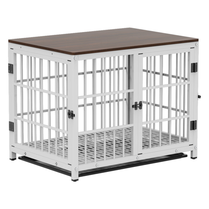 Caisse pour animal Chamiya, Blanc, Moyen (H 25,6 po x l 30,9 po x P 22,2 po)