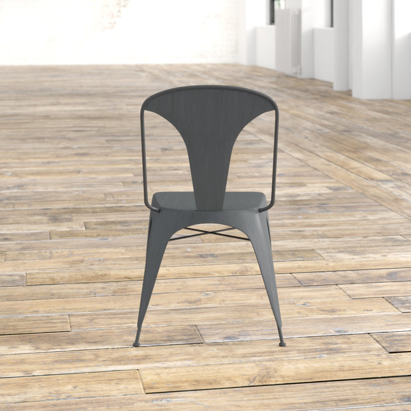 Chaise d'appoint en métal massif Ankush