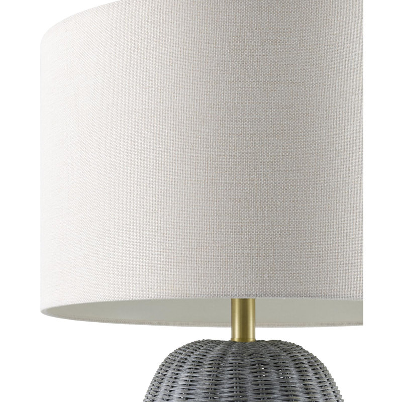 Ollie Table Lamp, Gray, White