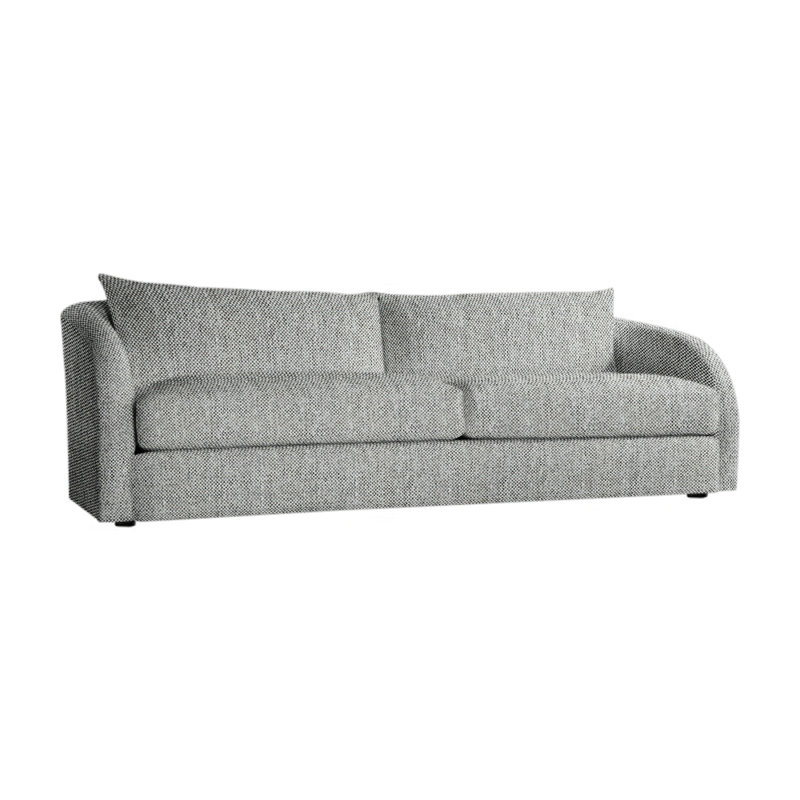 Palermo Outdoor Loveseat, Light Grey/Dark Grey Linen 6032-110