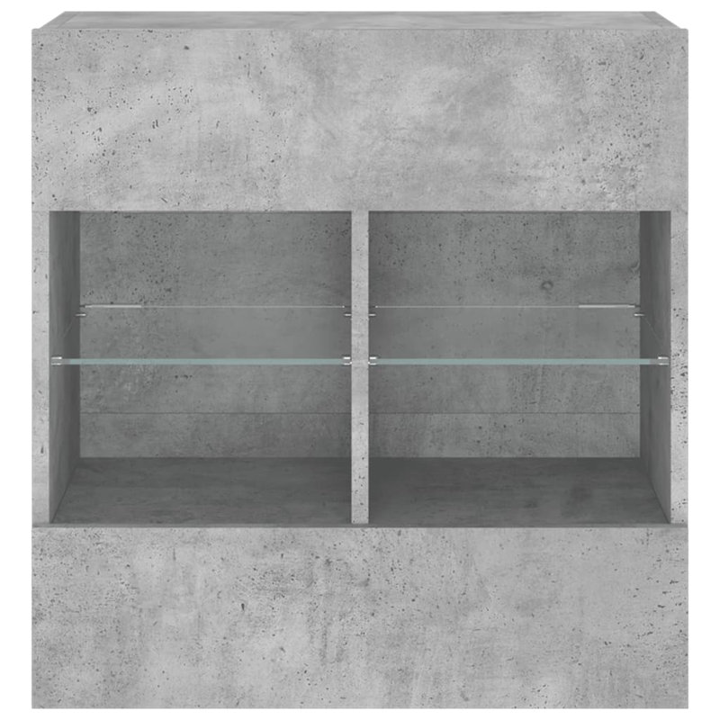 Calita TV Stand for TVs up to 28", Concrete Grey