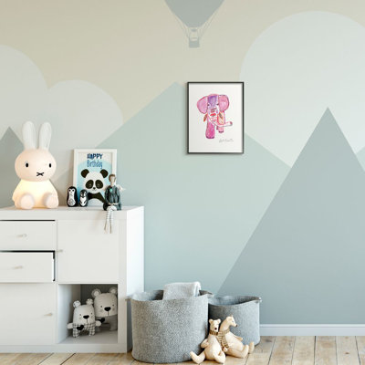 «Kid's Elephant» par Kait Roberts - impression d'art graphique