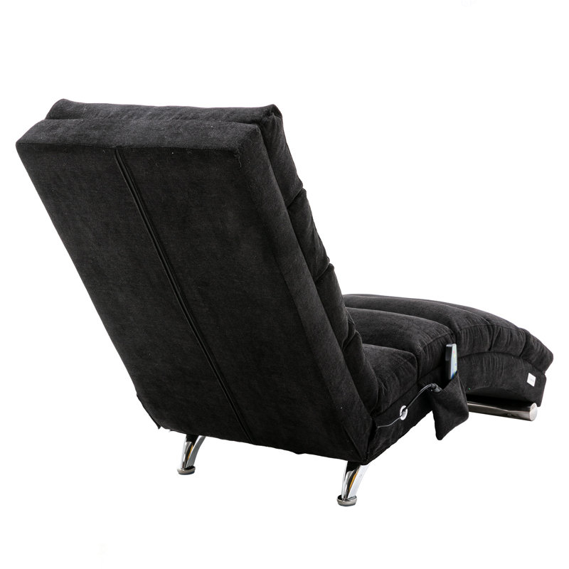 Ergonomic Electric Massage Long Lounger With 5 Modes For Office, Living Room,Bedroom, Black