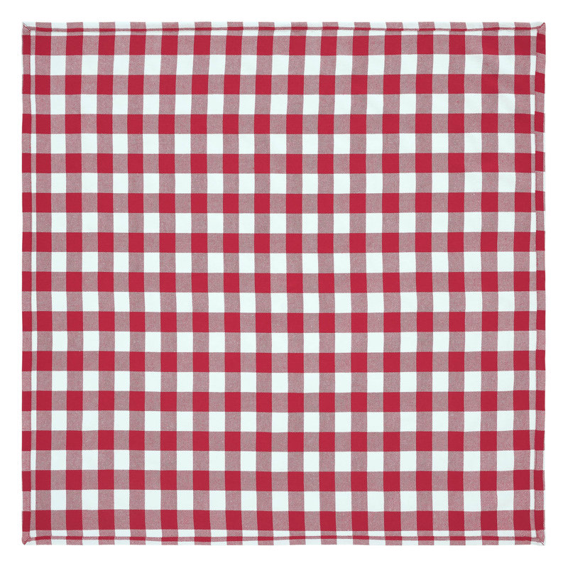 Linge de table à carreaux Annie Buffalo, Rouge / Blanc
