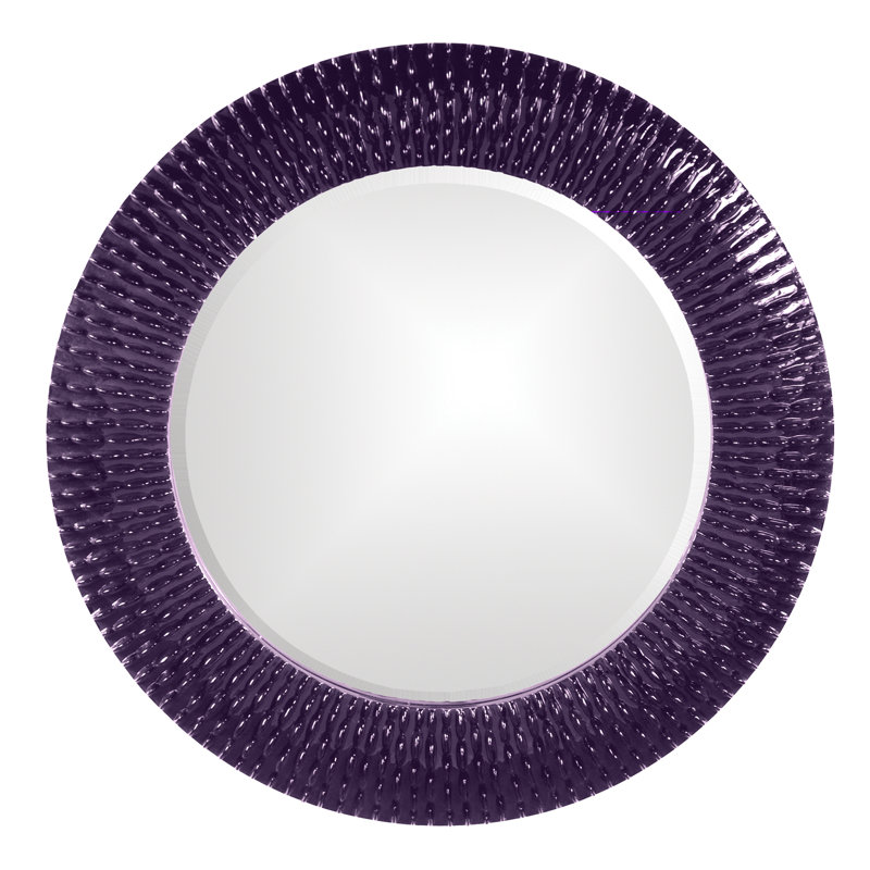 Denville Round Mirror, 32" H x 32" W, Royal Blue