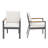Outdoor Aluminum Patio Dining Chairs With Cushions-124519568