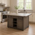 Shades Of Gray Kitchen Island Set