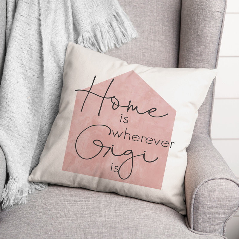  Housse et insert de coussin carré Home Is Partout Gigi Is