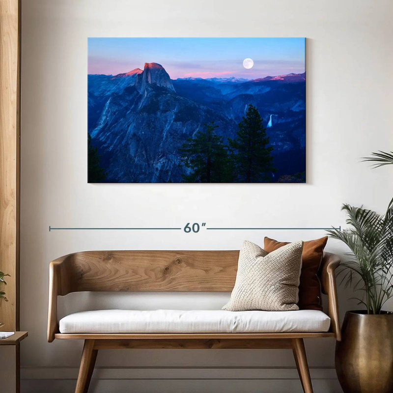 Alvord Yosemite au lever de la lune, H 30 po x l 45 po
