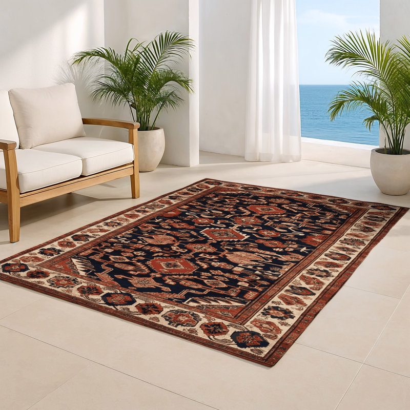 Tapis turc intérieur et extérieur brun, Rectangulaire 2 pi x 3 pi