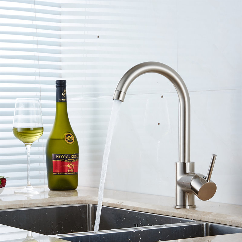 Cinkeen Xiao Kitchen Faucet, Brushed Nickel