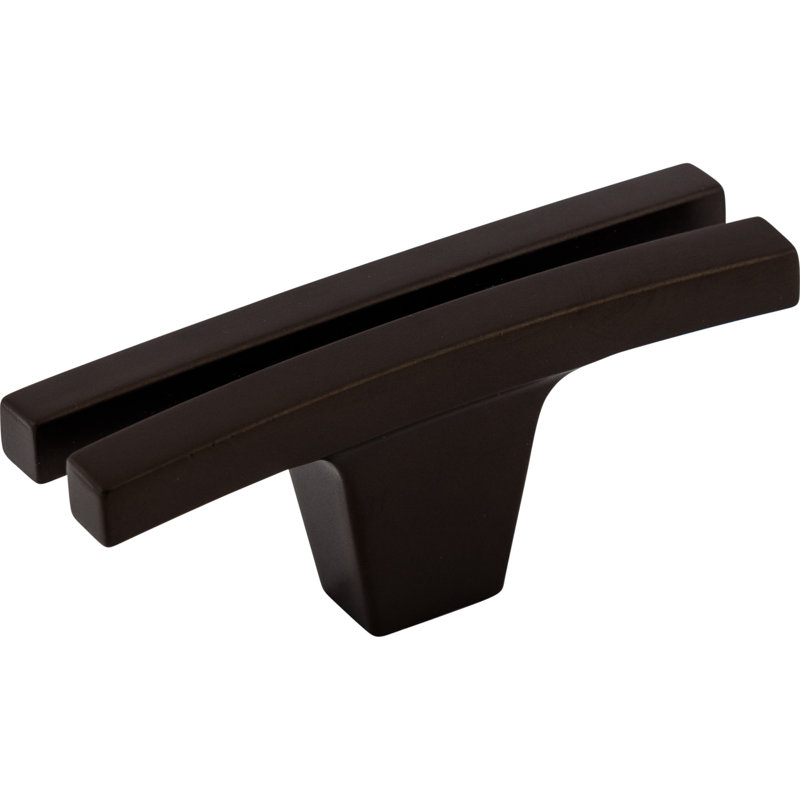 Flared 2 5/8" Length Geometric Knob, Oiled Rubbed Bronze