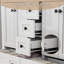 Base de meuble-lavabo double 48 po Wimer seulement, comptoir d'évier non inclus, assemblage requis -100724682-100724681