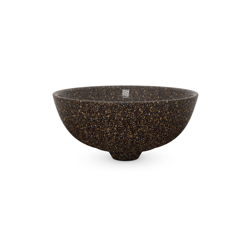 Woodio Soft40 15.75'' Wood Circular Bathroom Sink, Root