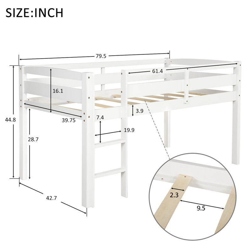Heimbert Bed, White